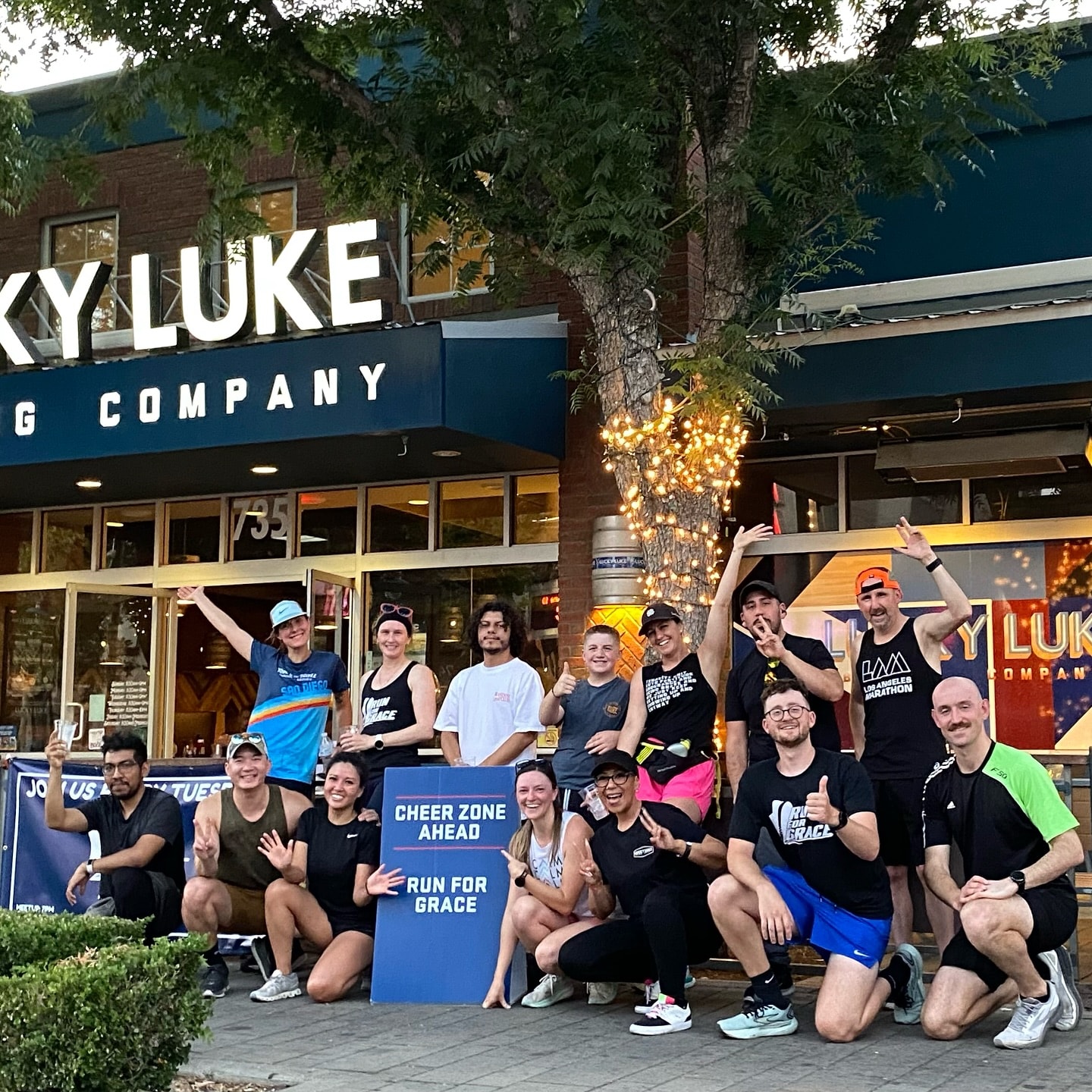 Run for Grace run club hero image - social running community in Los Angeles